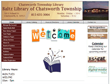 Tablet Screenshot of chatsworthtwplibrary.org